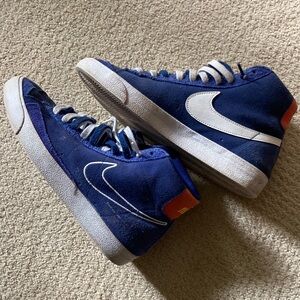 Nike 50th Anniversary of the Swoosh High Tops Suede Blue Sneakers Size 11.5 Mens